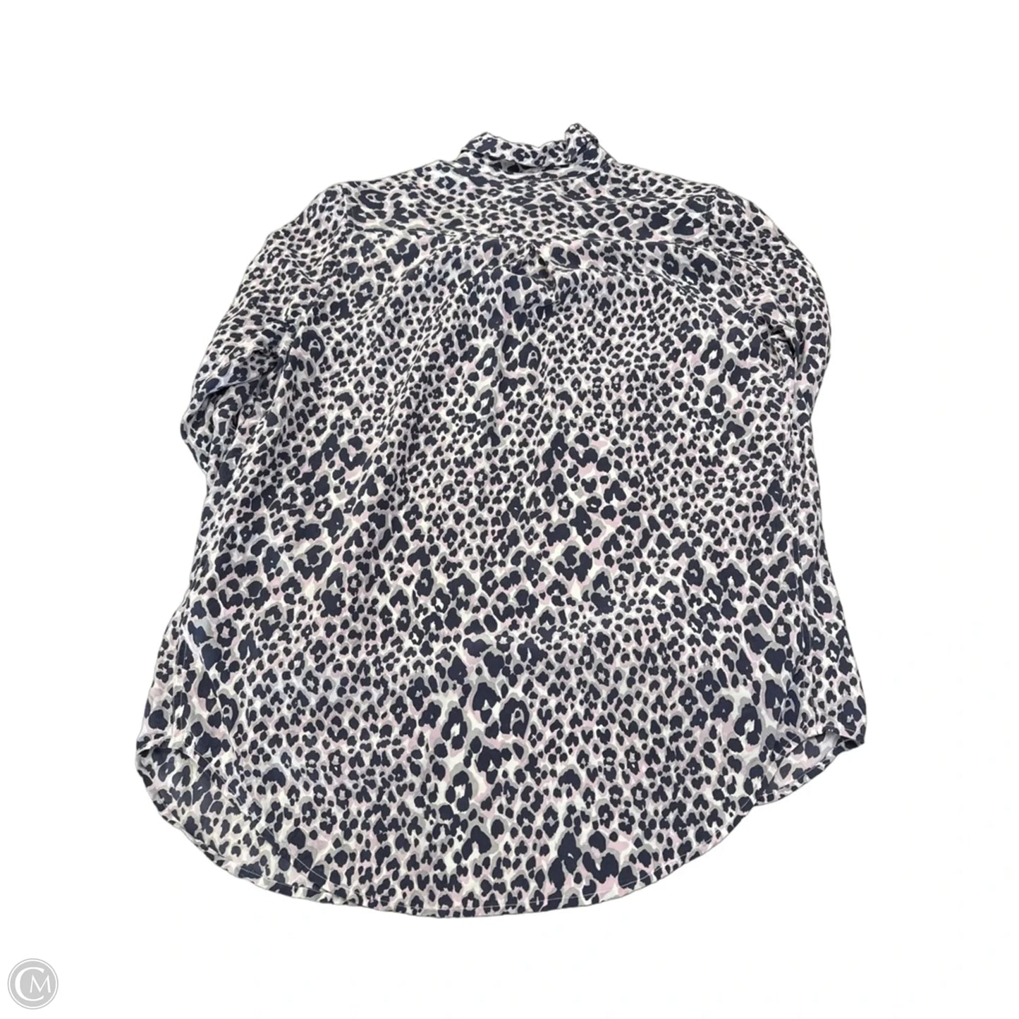 Blouse Long Sleeve By Equipment In Animal Print, Size: Xs