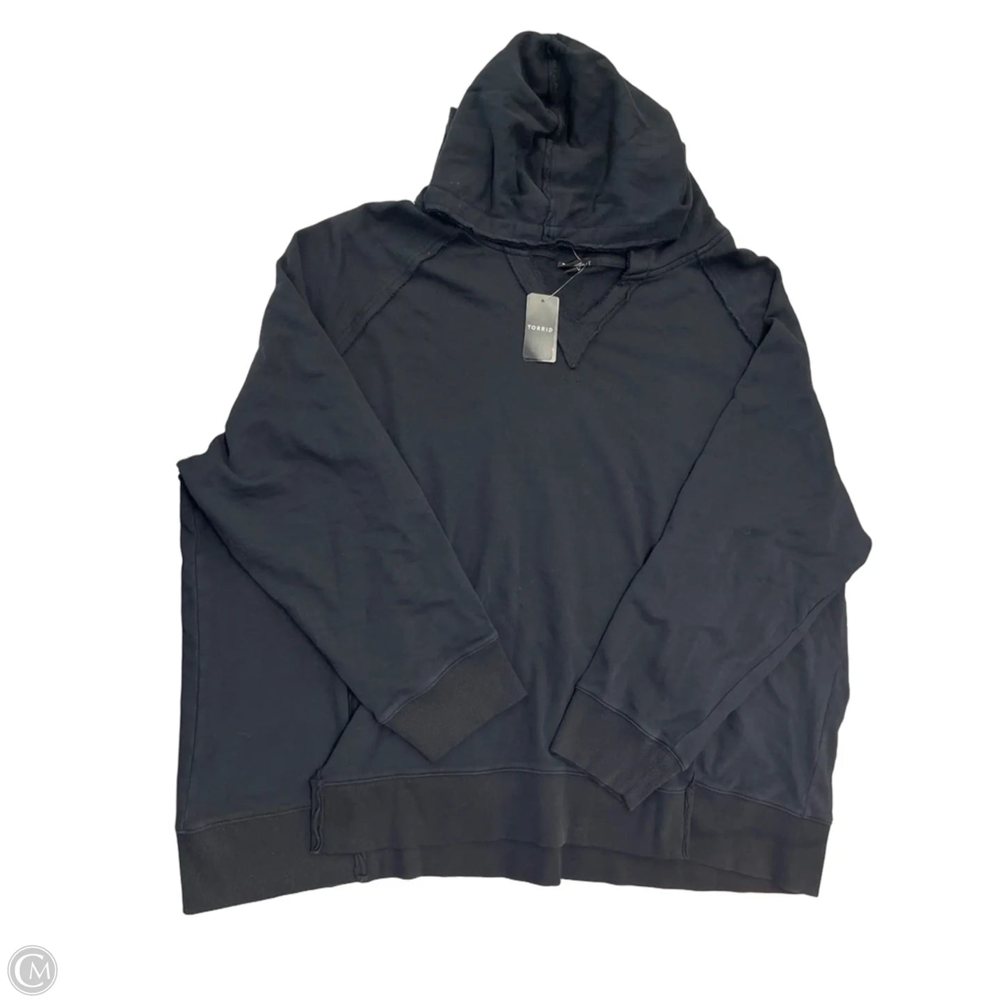 Sweatshirt Hoodie By Torrid In Black, Size: 3x