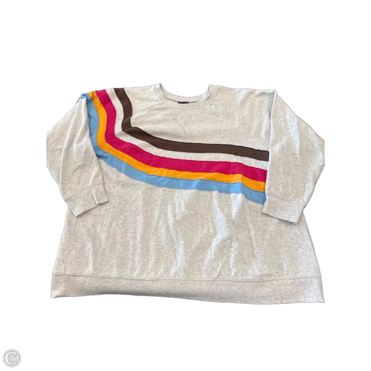 Sweatshirt Crewneck By Torrid In Grey, Size: 4x