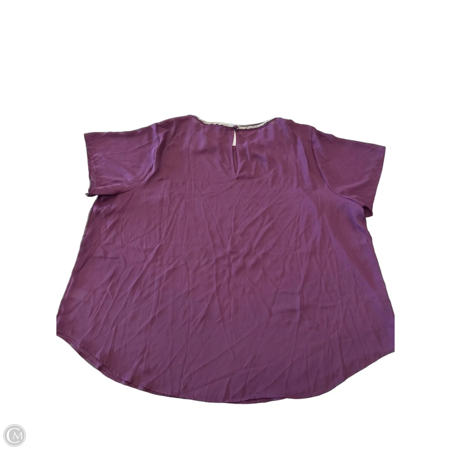 Blouse Short Sleeve By Torrid In Purple, Size: 3x