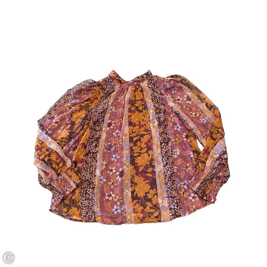 Blouse Long Sleeve By Clothes Mentor In Multi-colored, Size: 3x