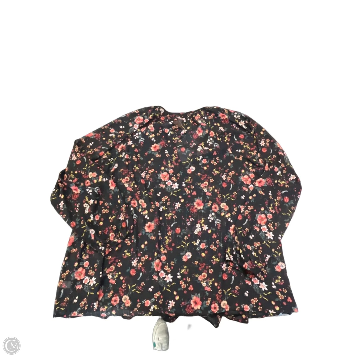 Blouse Long Sleeve By Torrid In Floral Print, Size: 4x