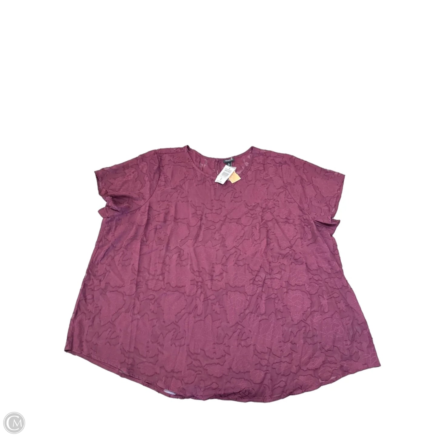 Blouse Short Sleeve By Torrid In Purple, Size: 4x