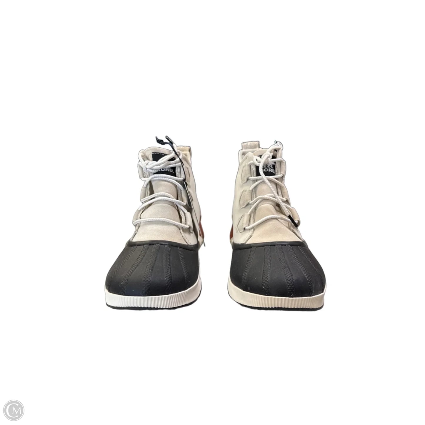 Boots Ankle Flats By Sorel In Black & Cream, Size: 11