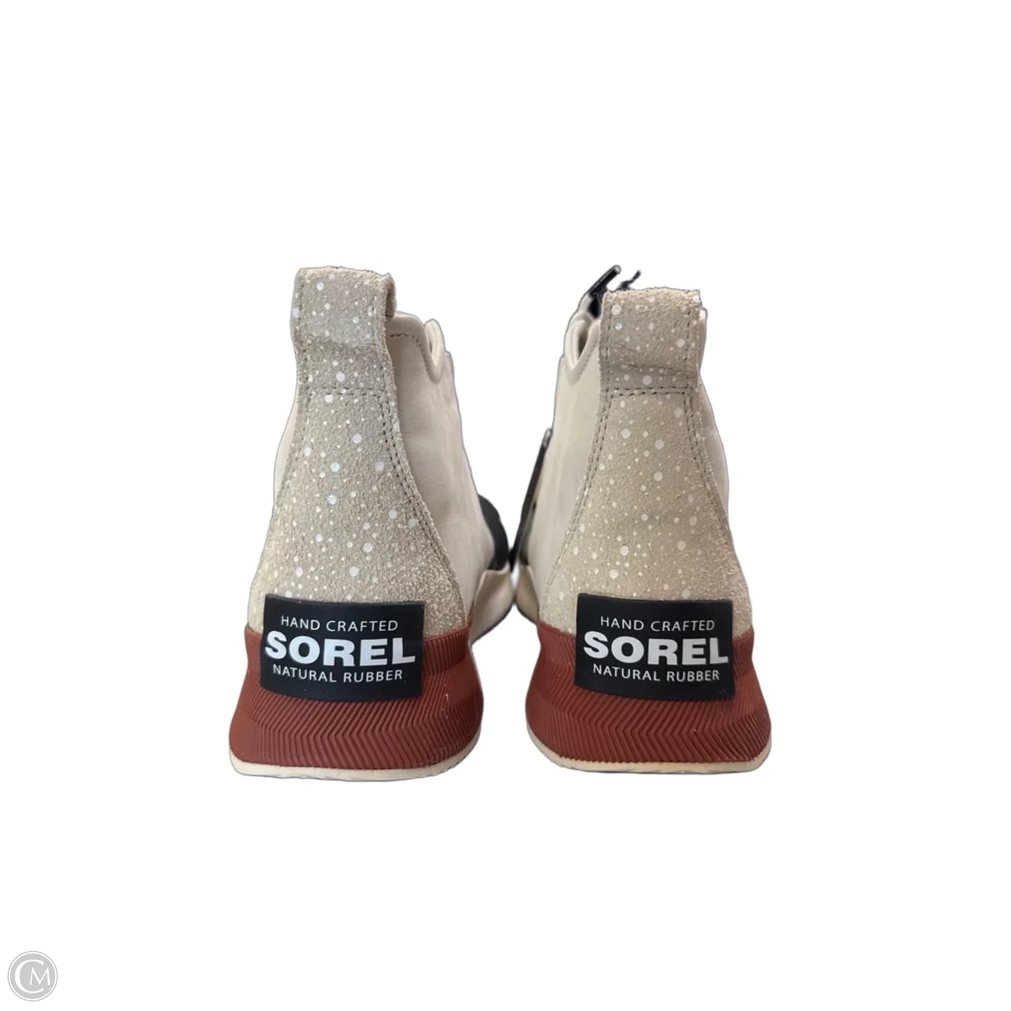 Boots Ankle Flats By Sorel In Black & Cream, Size: 11