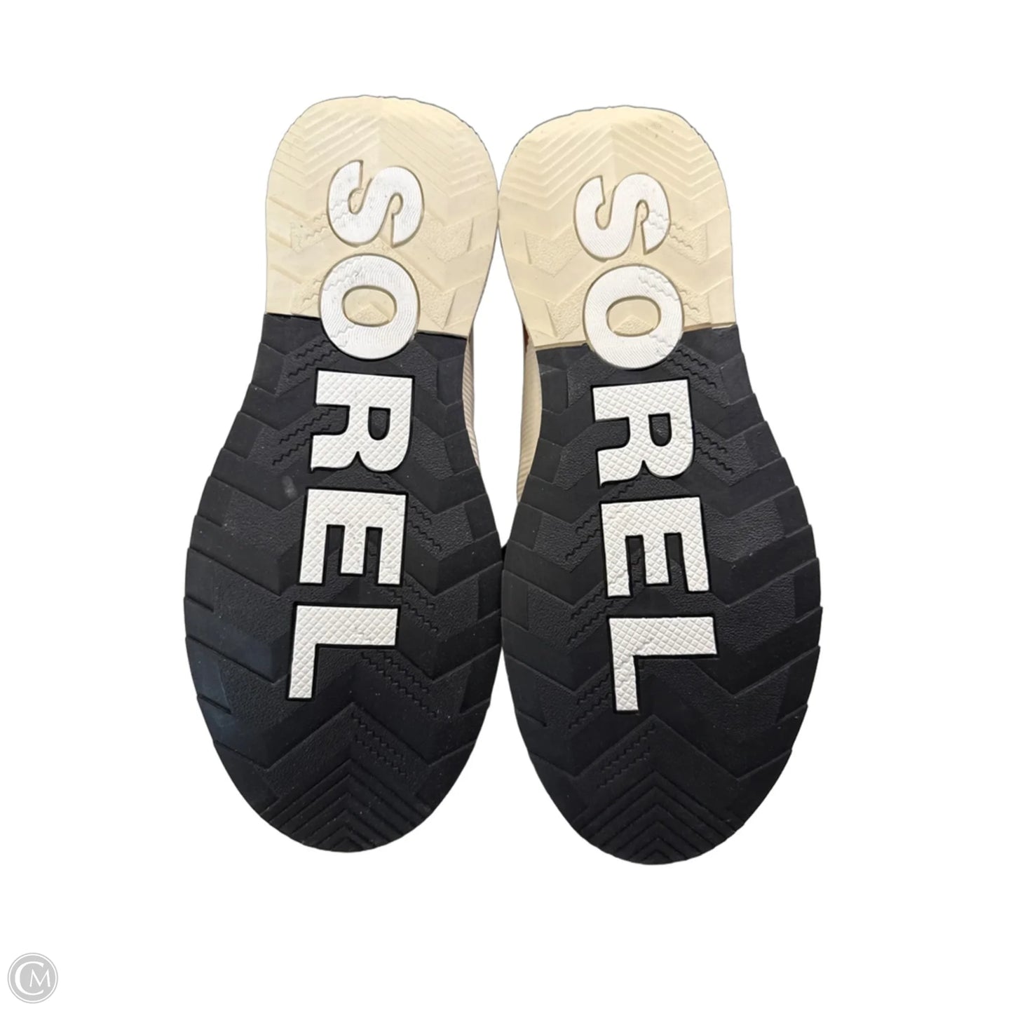 Boots Ankle Flats By Sorel In Black & Cream, Size: 11