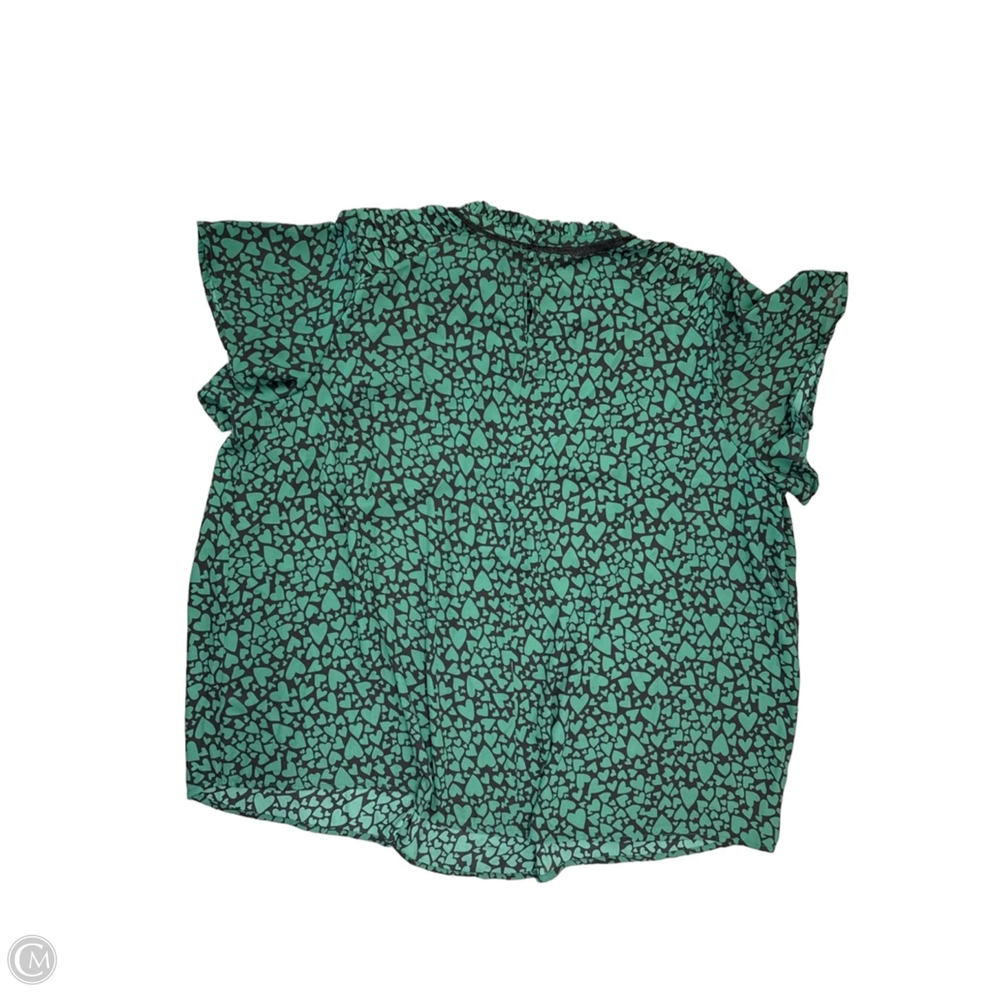 Blouse Short Sleeve By Torrid In Green, Size: 3x