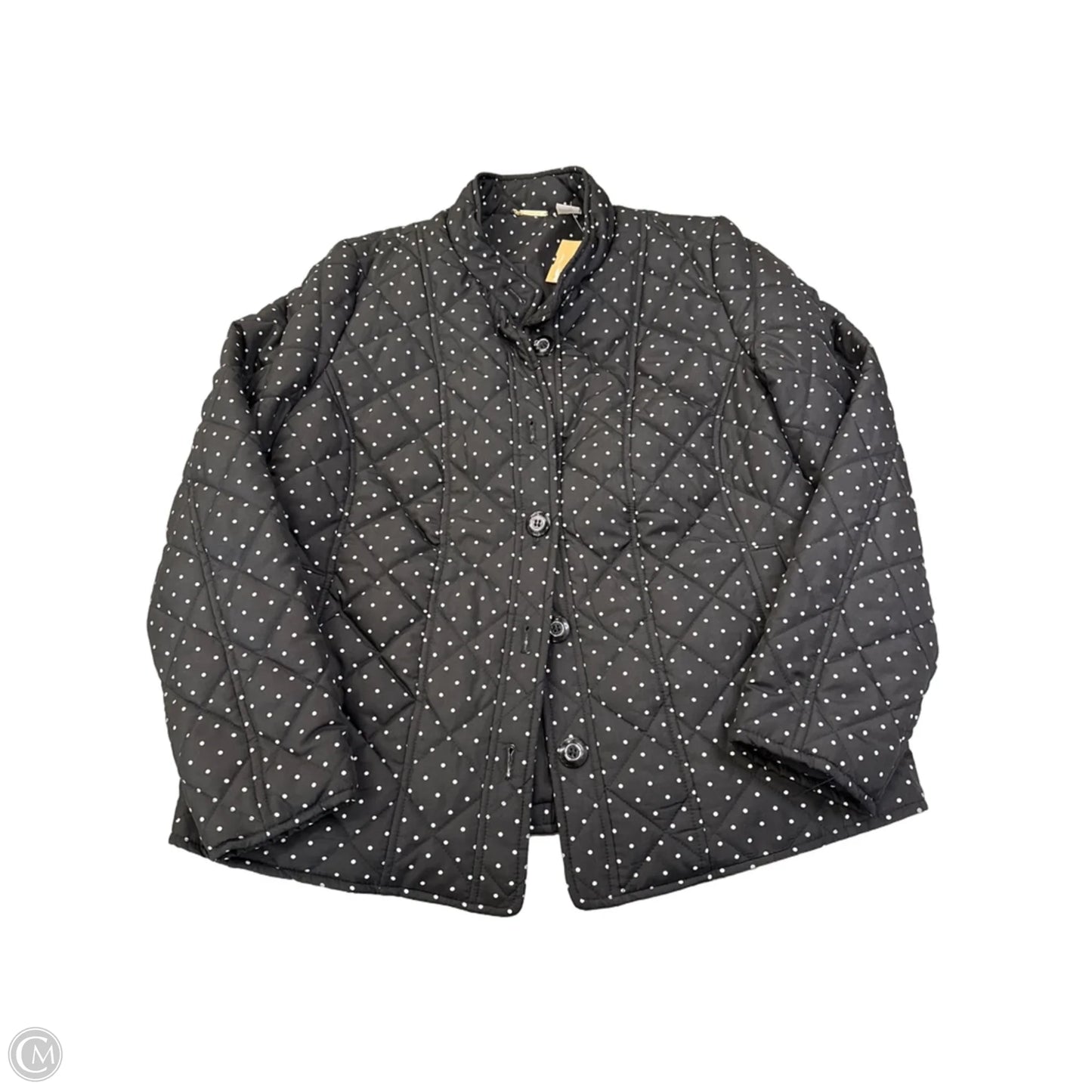 Jacket Puffer & Quilted By Chicos In Black, Size: M