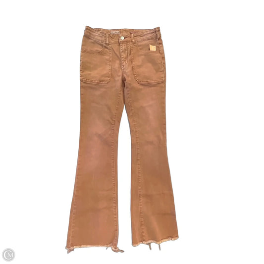 Jeans Boot Cut By Pilcro In Brown Denim, Size: 4
