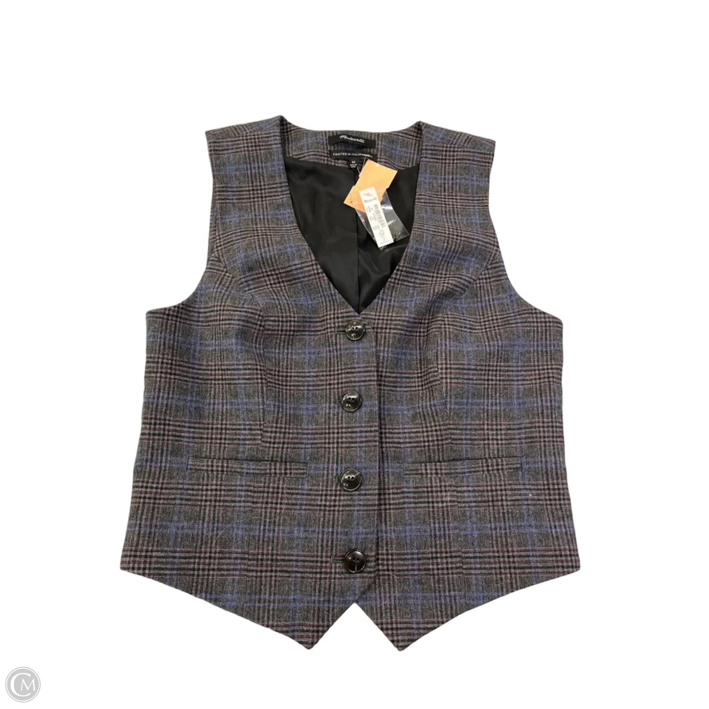 Vest Other By Madewell In Grey, Size: Xxs