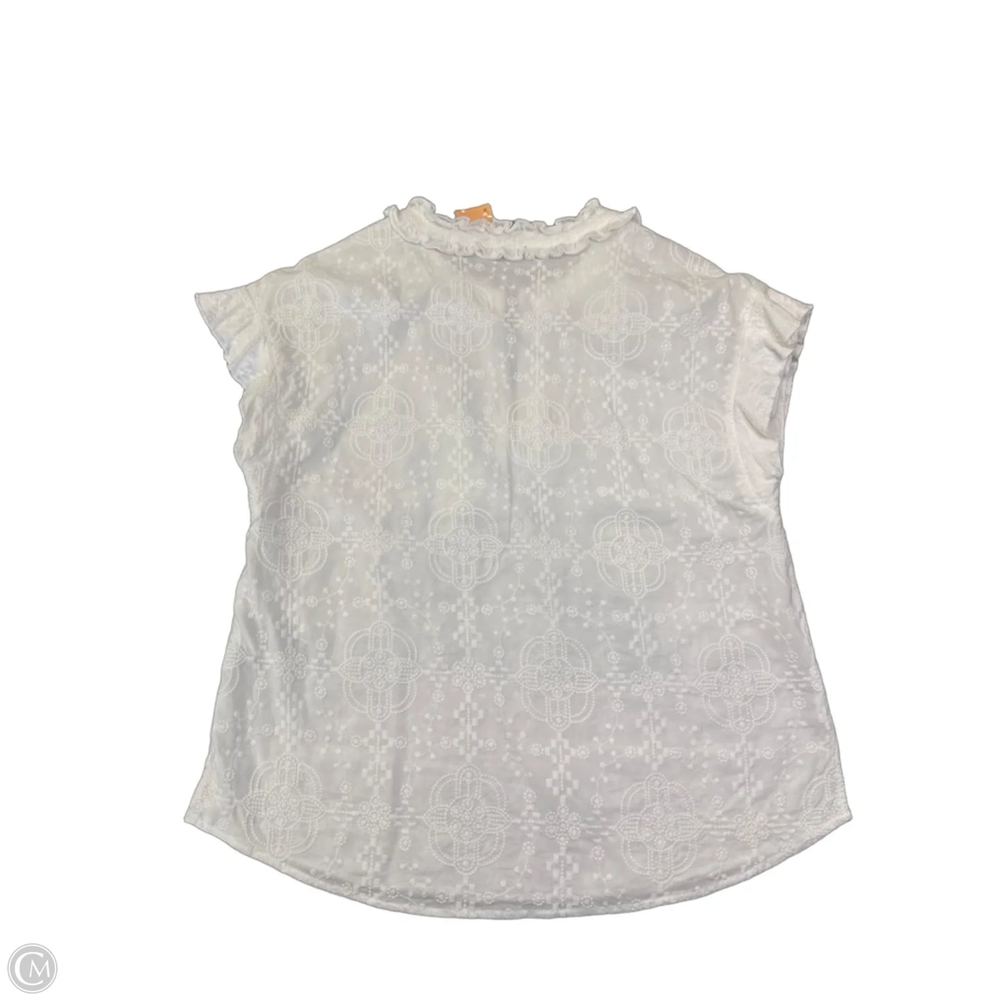Top Short Sleeve By Wit & Wisdom In White, Size: M
