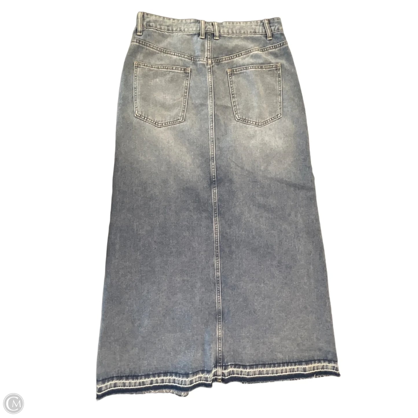 Skirt Maxi By Miss Love In Blue Denim, Size: M