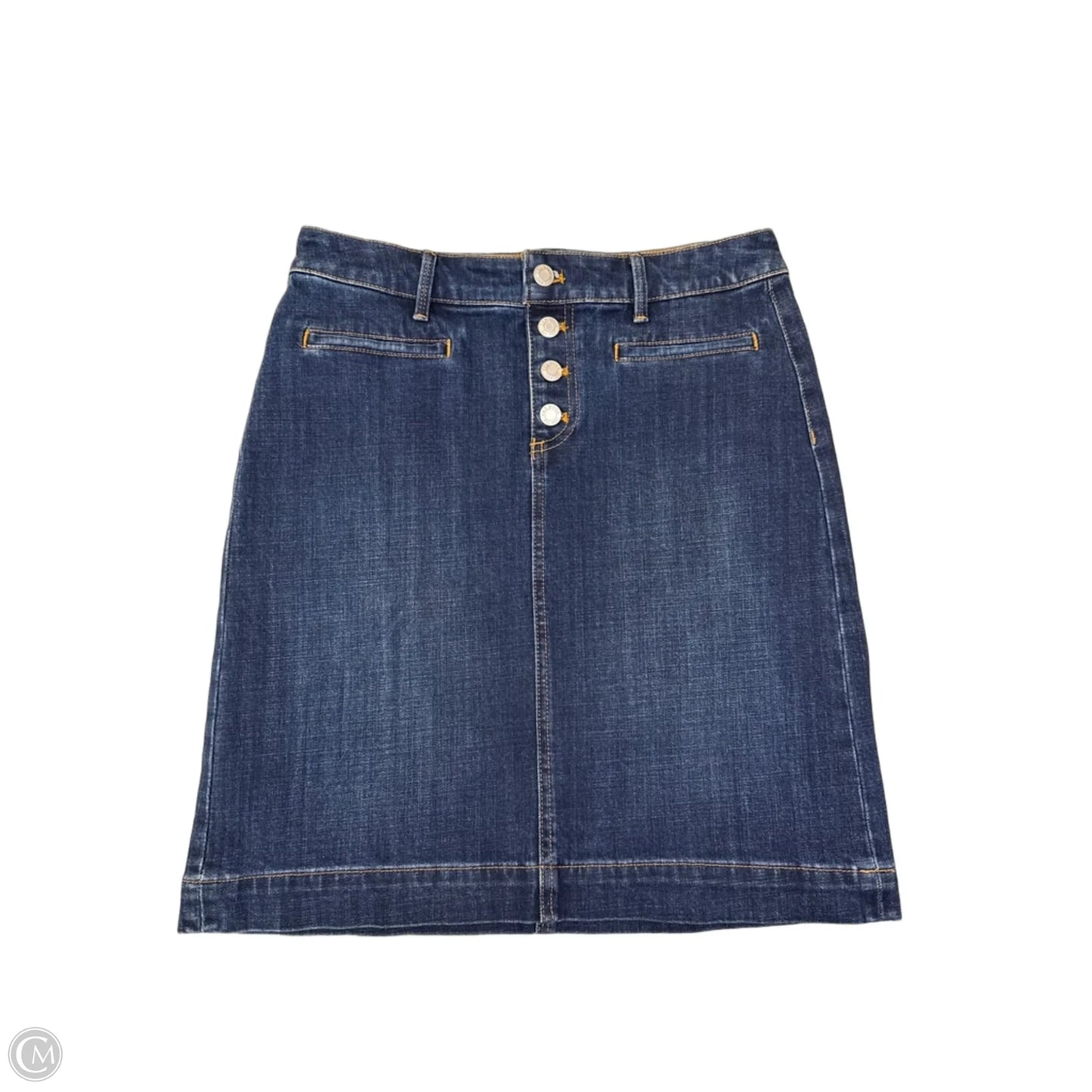 Skirt Mini & Short By Talbots In Blue Denim, Size: S