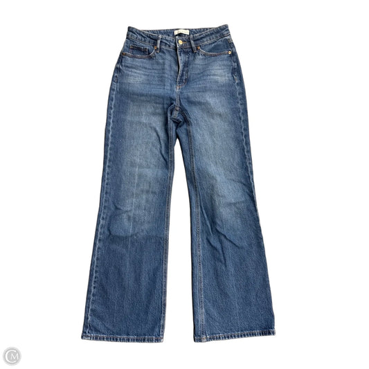 Jeans Wide Leg By Loft In Blue Denim, Size: 0