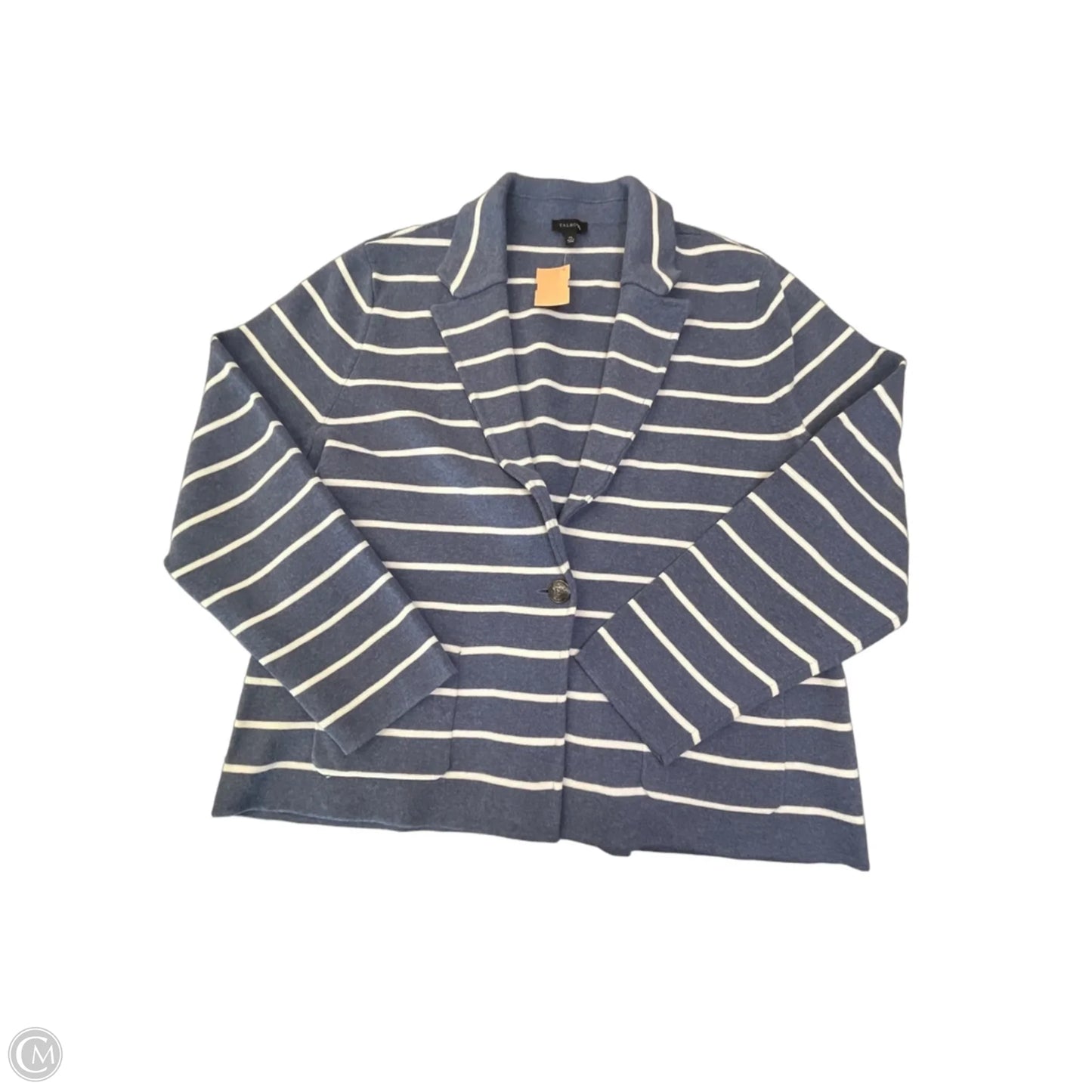 Blazer By Talbots In Striped Pattern, Size: Xl