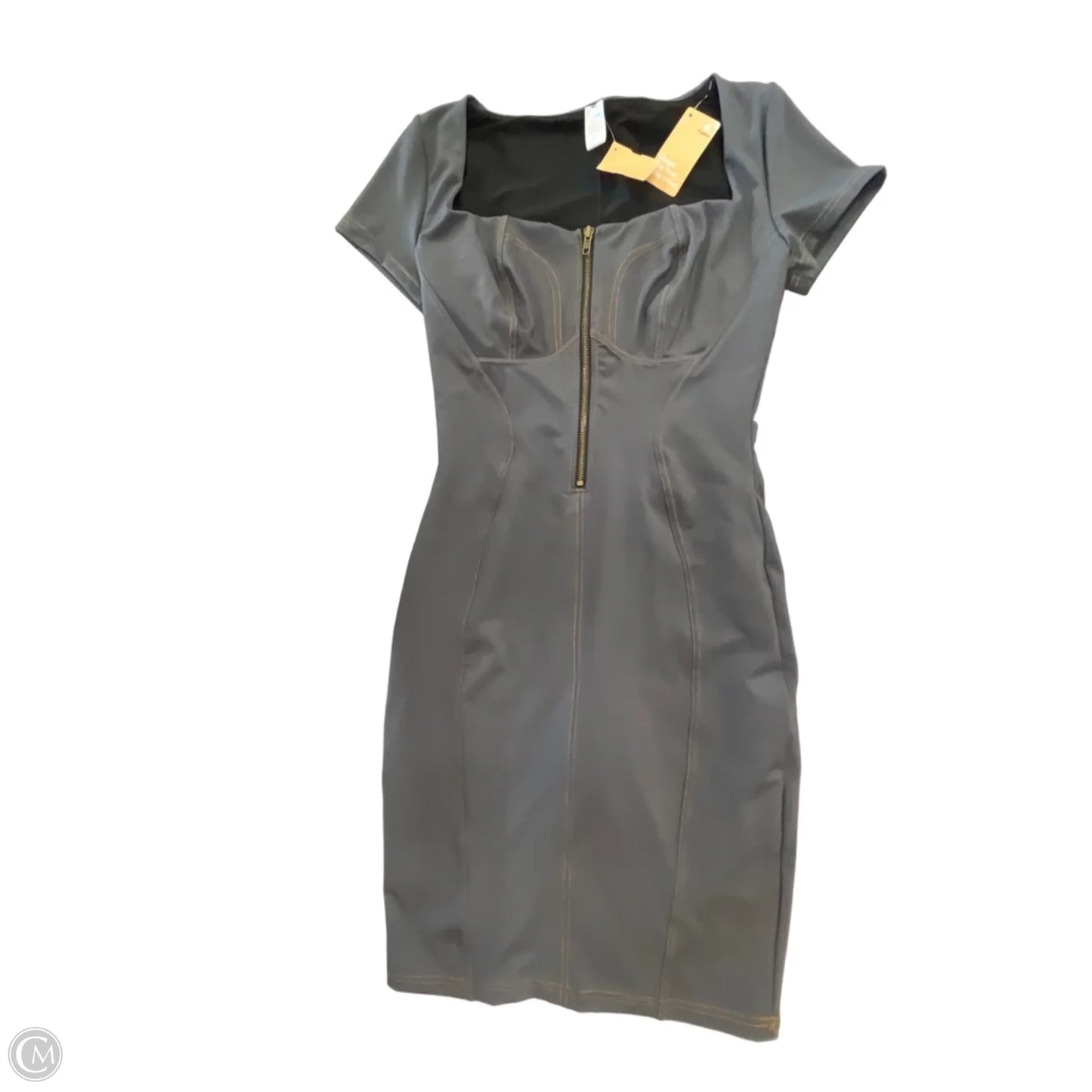 Dress Casual Short By Clothes Mentor In Grey, Size: L