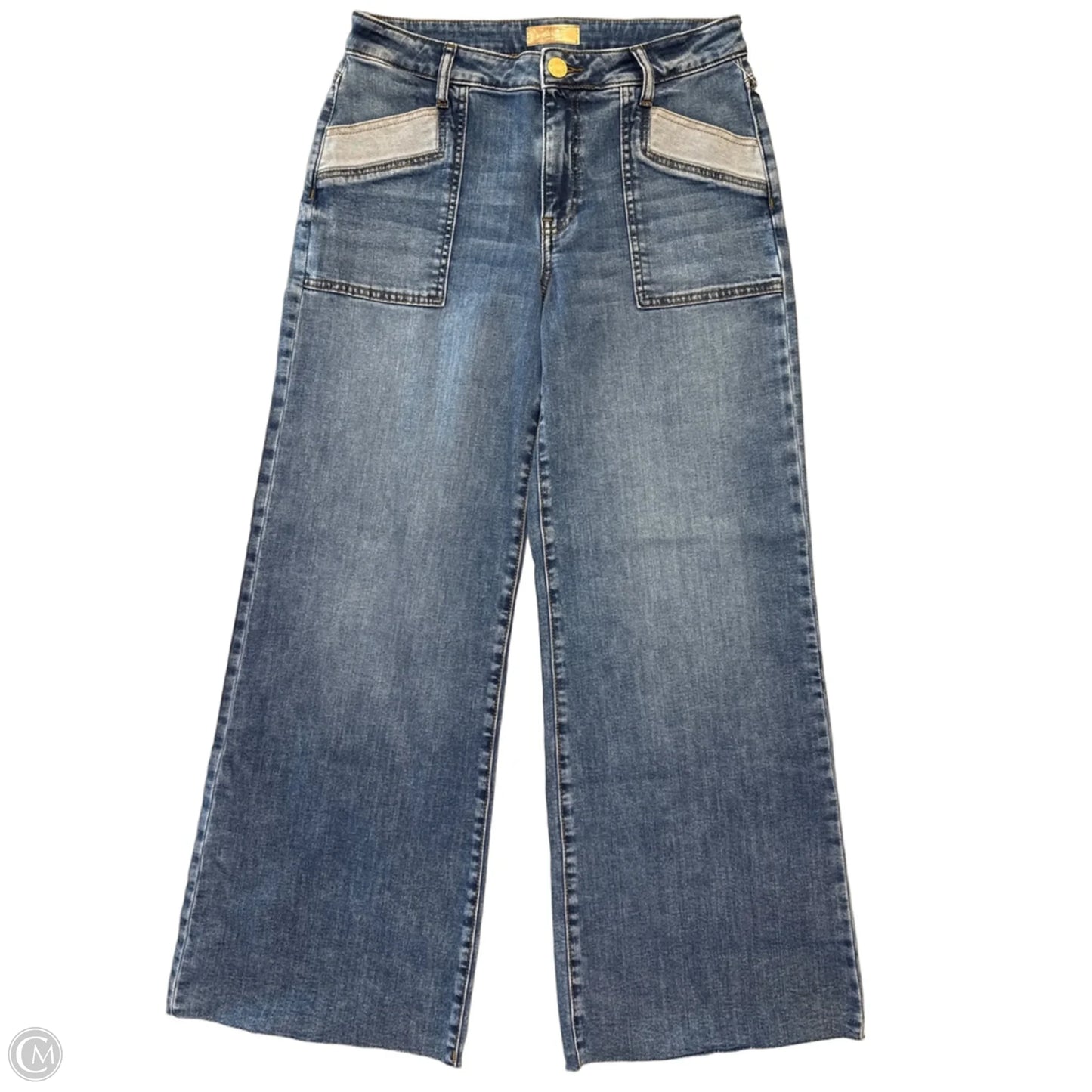 Jeans Wide Leg By Kut In Blue Denim, Size: 6