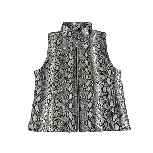 Vest Puffer & Quilted By Michael By Michael Kors In Snakeskin Print, Size: Xl