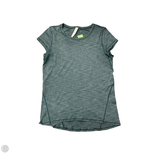Athletic Top Short Sleeve By Lululemon In Teal, Size: M