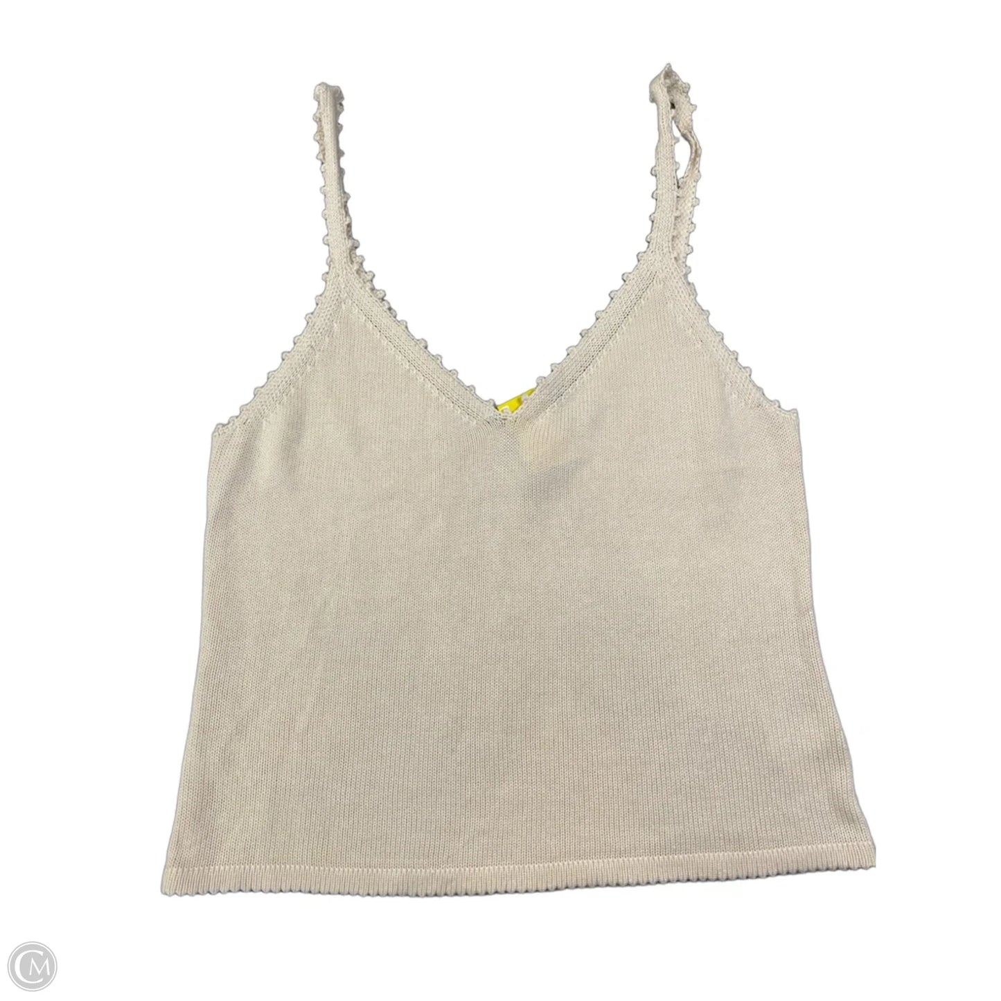 Top Sleeveless By Reformation In Cream, Size: S