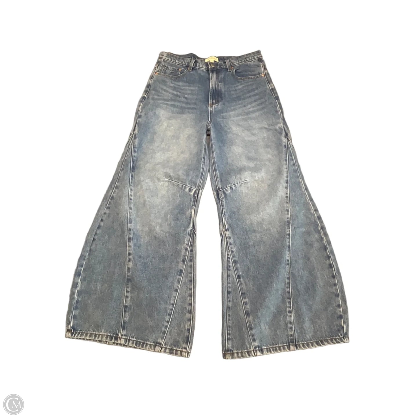 Jeans Wide Leg By Listicle In Blue Denim, Size: 10