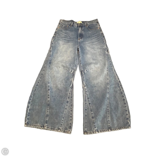 Jeans Wide Leg By Listicle In Blue Denim, Size: 10