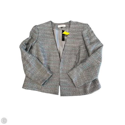 Blazer By Tahari In Silver & White, Size: 14
