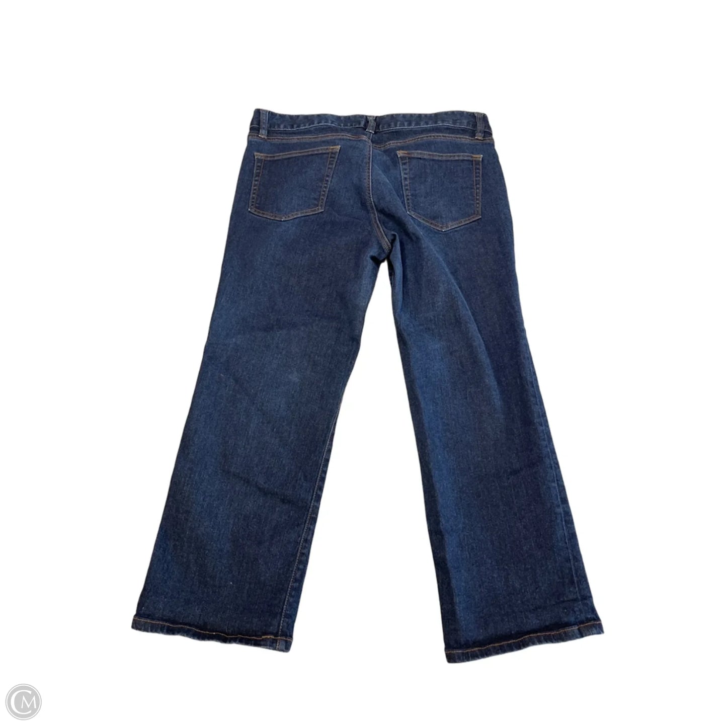 Jeans Cropped By Loft In Blue Denim, Size: 12
