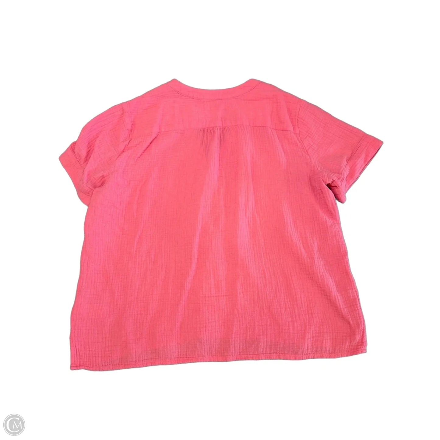 Top Short Sleeve By J. Crew In Pink, Size: L