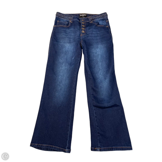 Jeans Straight By Clothes Mentor In Blue Denim, Size: 12p
