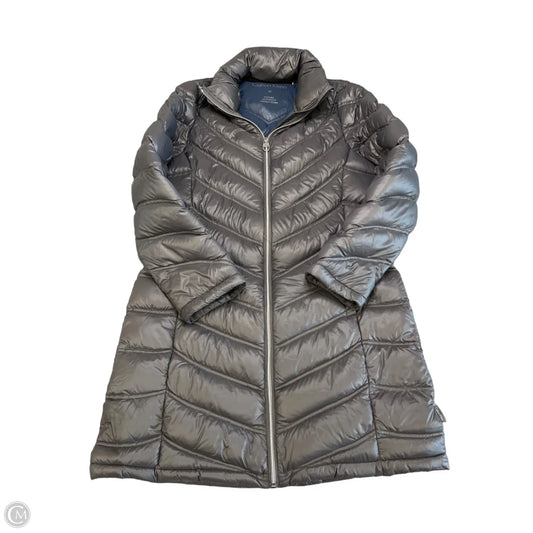 Coat Puffer & Quilted By Calvin Klein In Grey, Size: M