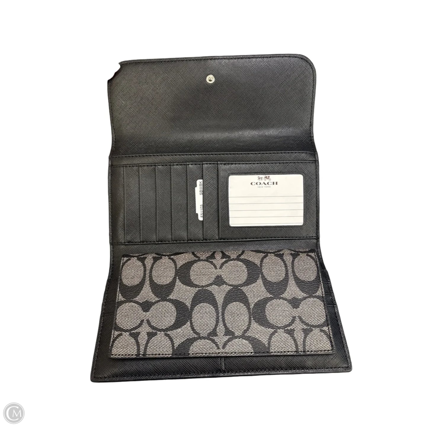 Wallet Designer By Coach, Size: Large