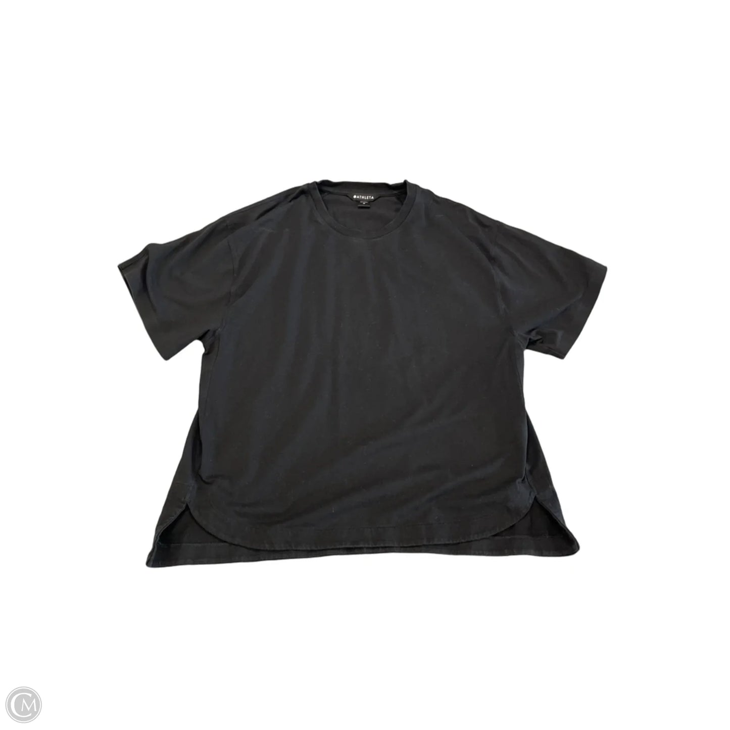 Top Short Sleeve Basic By Athleta In Black, Size: M