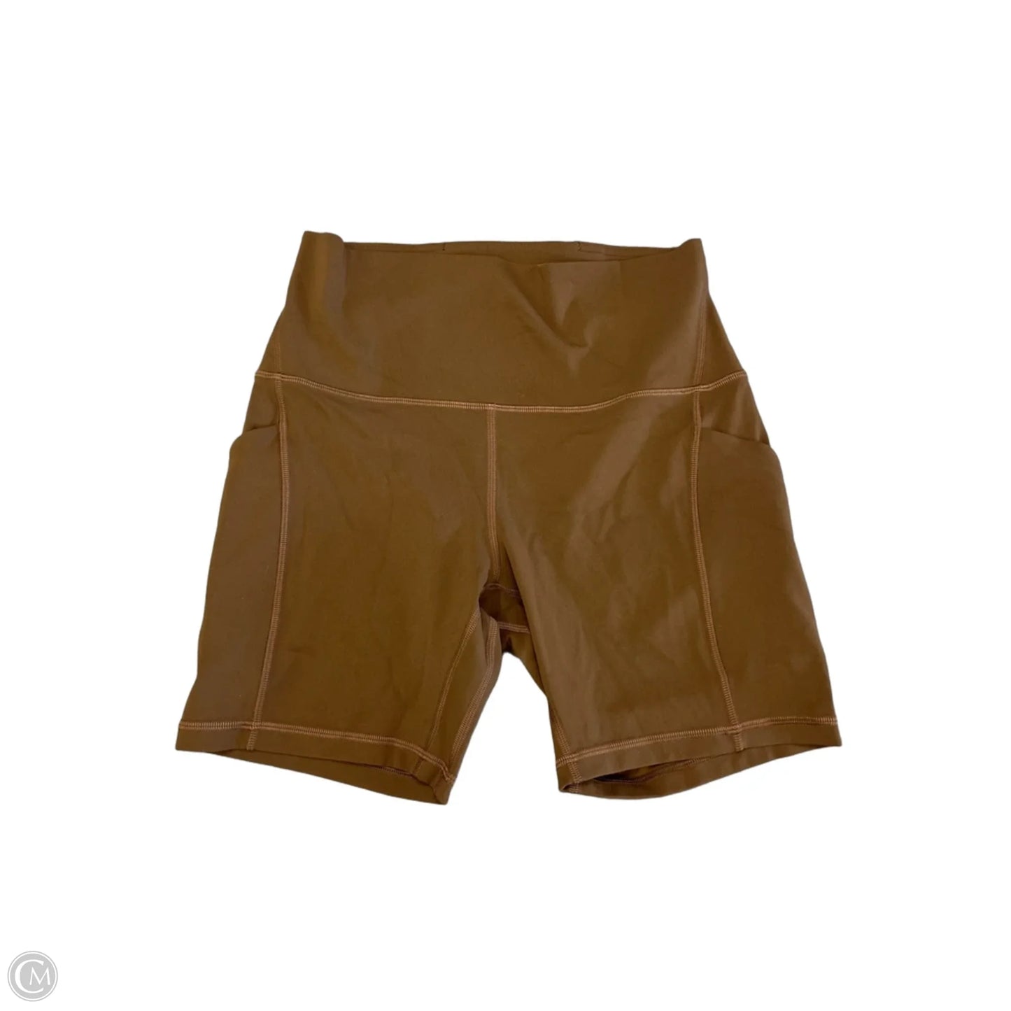 Athletic Shorts By Lululemon In Brown, Size: M