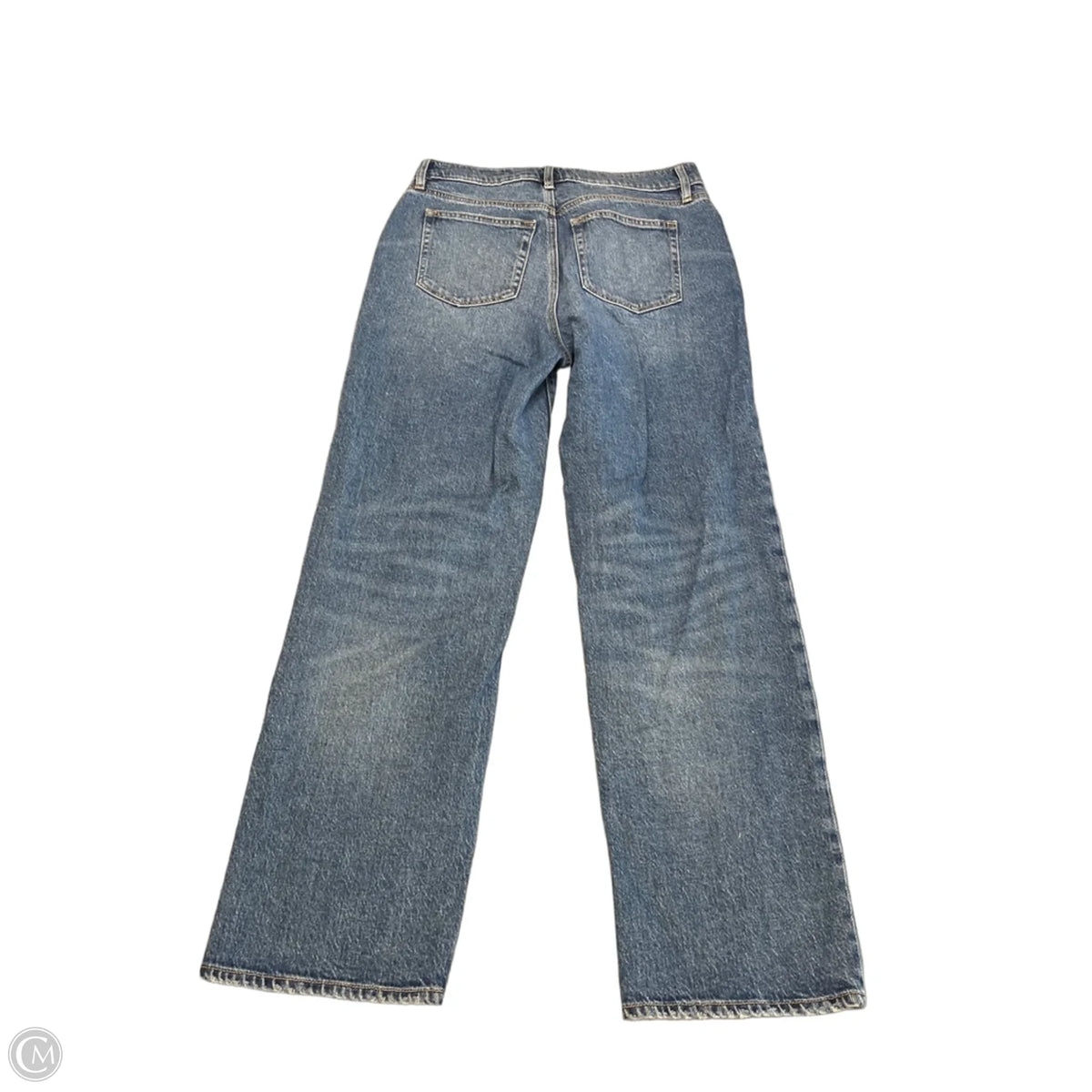 Jeans Straight By Loft In Blue Denim, Size: 4
