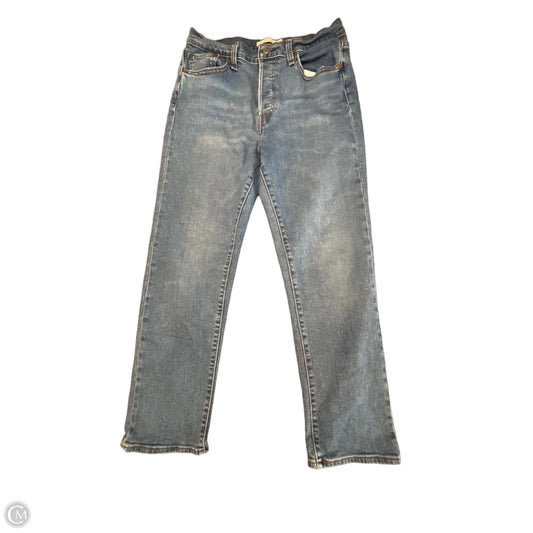 Jeans Straight By Levis In Blue Denim, Size: 12