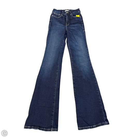 Jeans Flared By Good American In Blue Denim, Size: 0