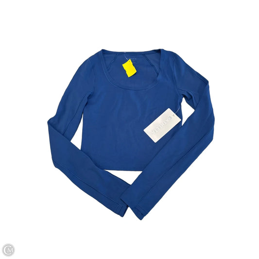 Athletic Top Long Sleeve Crewneck By Athleta In Blue, Size: Xs