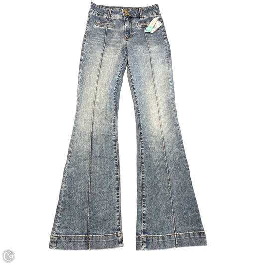 Jeans Flared By Kut In Blue Denim, Size: 0