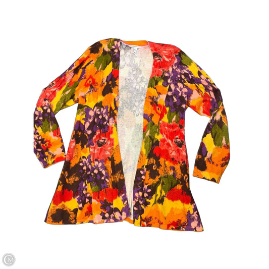 Cardigan By Isaac Mizrahi In Multi-colored, Size: Xl