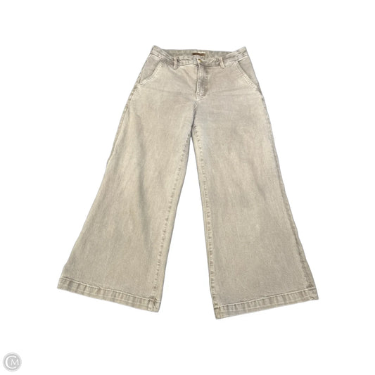 Jeans Wide Leg By Kut In Brown Denim, Size: 4