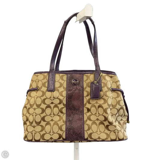 Handbag Designer By Coach, Size: Large