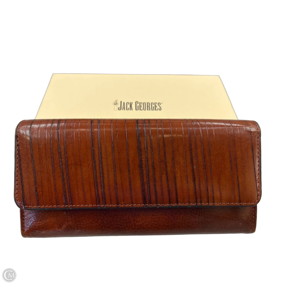 Wallet Leather By Cmc, Size: Large