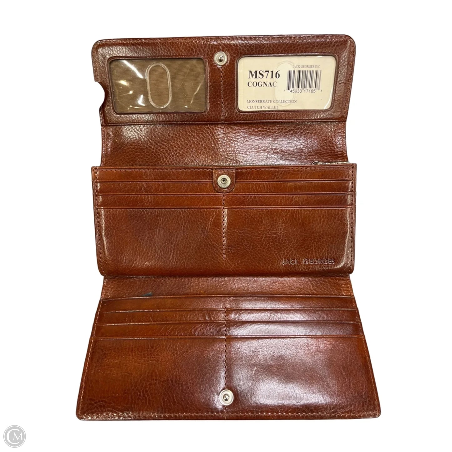 Wallet Leather By Cmc, Size: Large