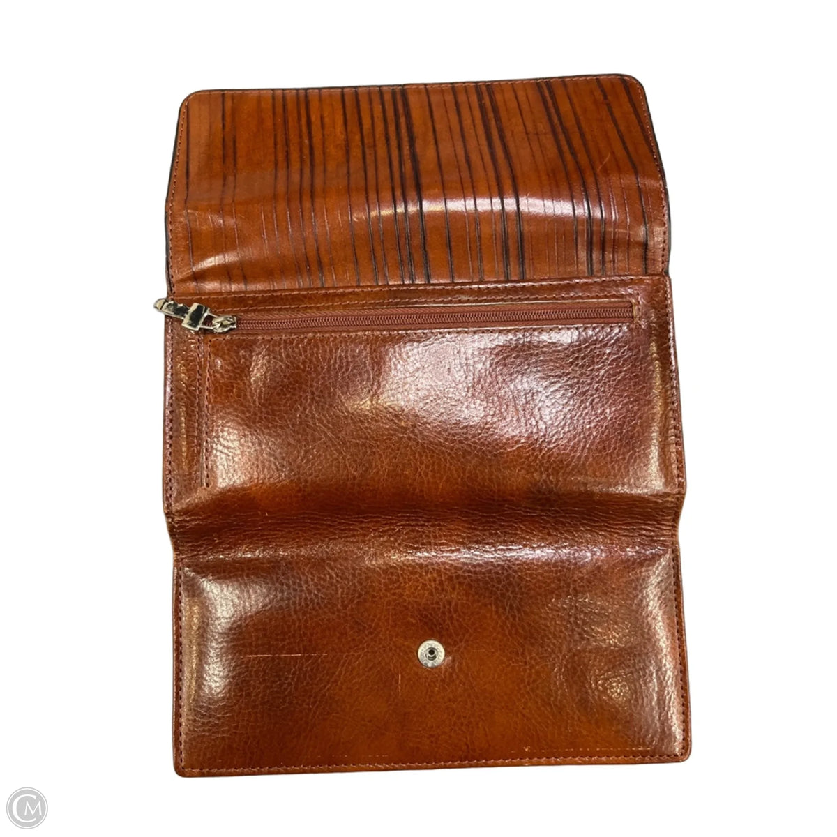 Wallet Leather By Cmc, Size: Large