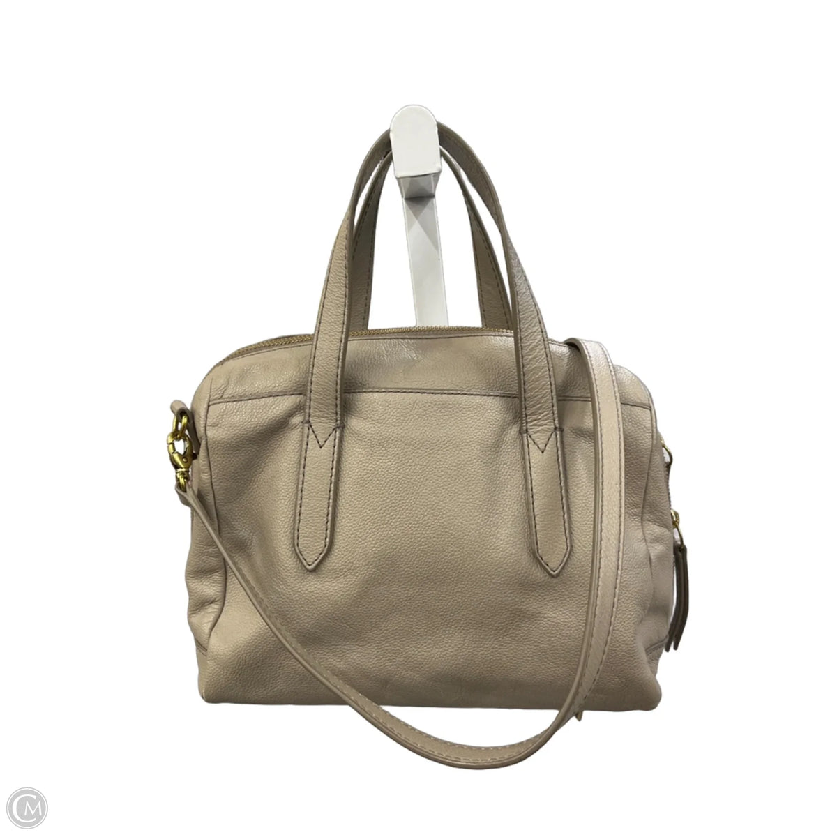 Crossbody Leather By Fossil, Size: Medium