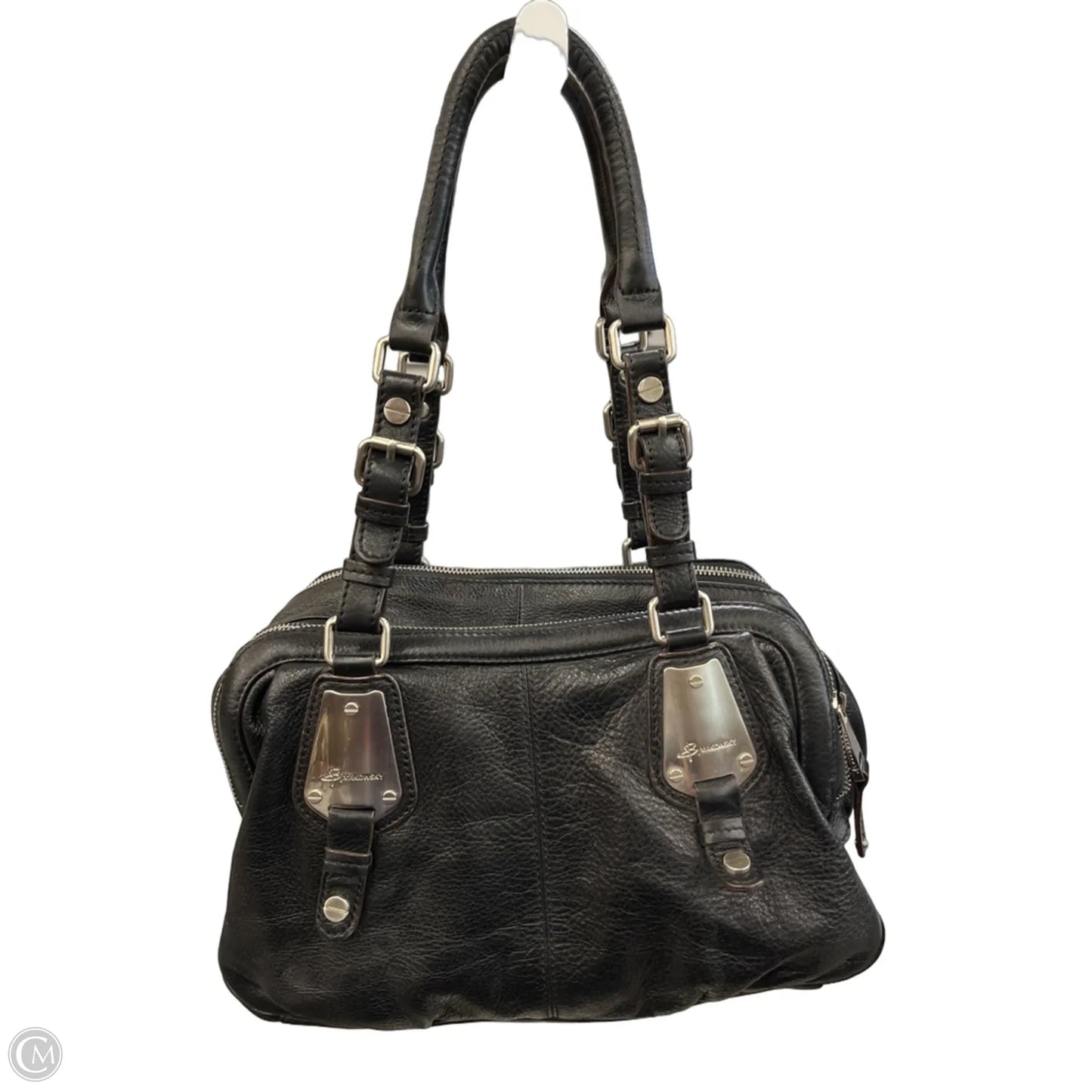 Handbag Leather By B. Makowsky, Size: Medium
