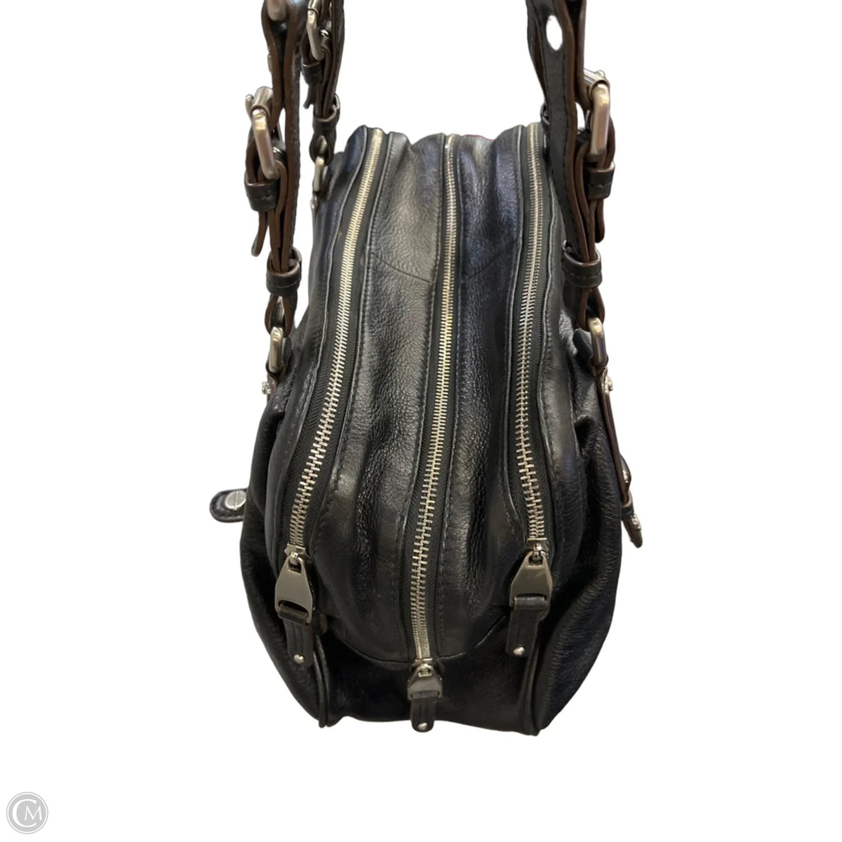 Handbag Leather By B. Makowsky, Size: Medium