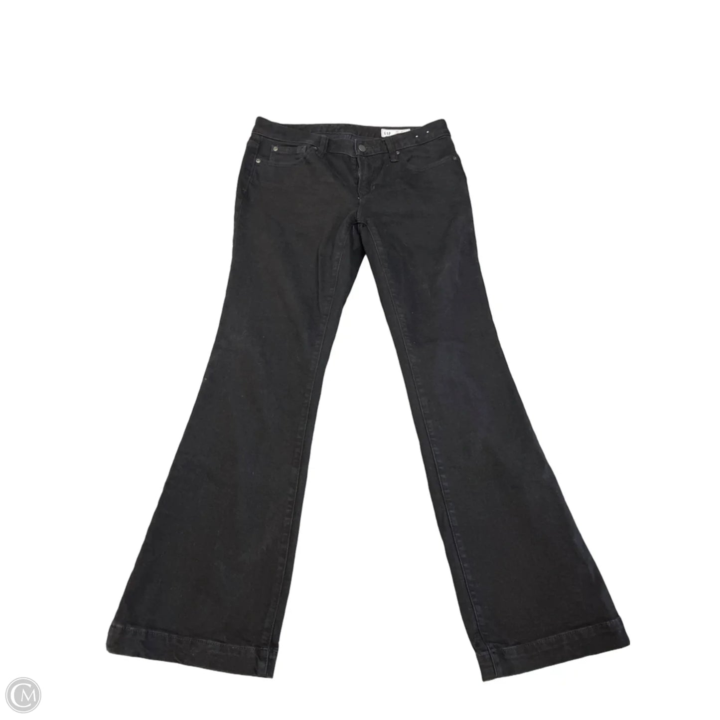 Jeans Flared By Gap In Black, Size: 8