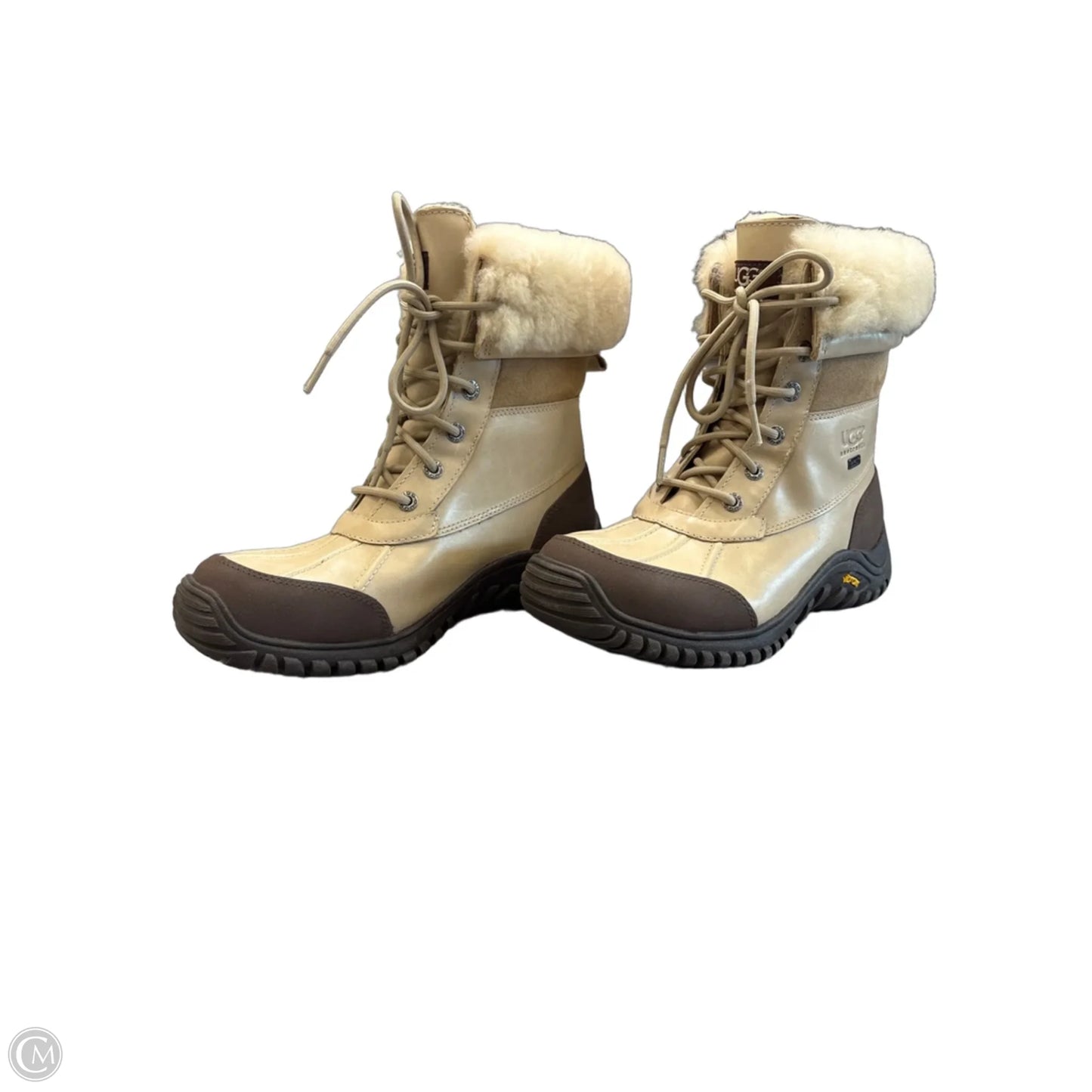 Boots Designer By Ugg In Brown & Tan, Size: 9
